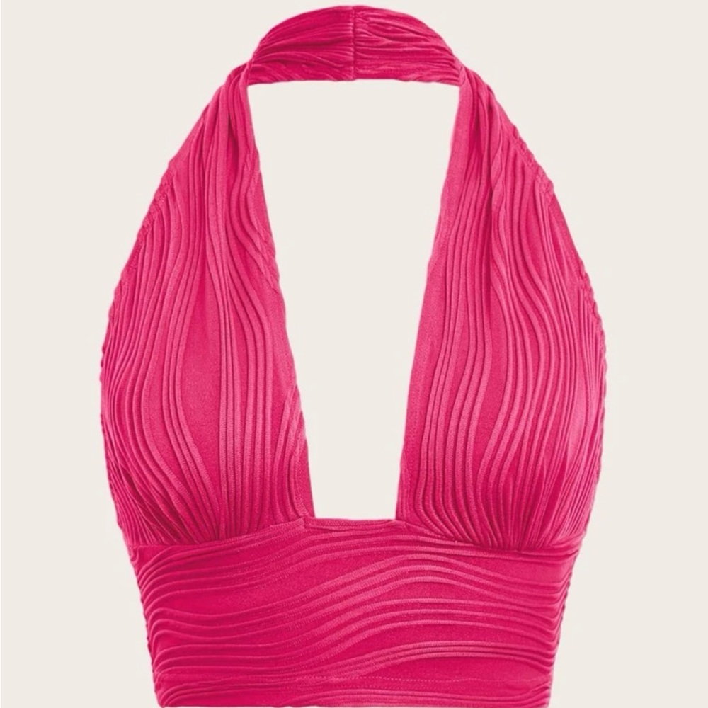 Backless Crop Halter Top